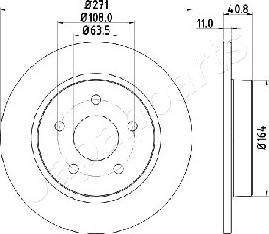 Japanparts DP-0305 - Əyləc Diski furqanavto.az