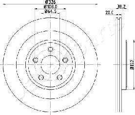 Japanparts DP-0316 - Əyləc Diski furqanavto.az