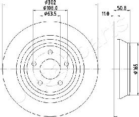 Japanparts DP-0310 - Əyləc Diski furqanavto.az