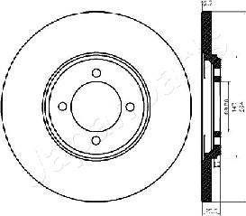 Japanparts DP-0318 - Əyləc Diski furqanavto.az