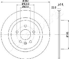 Japanparts DP-0328 - Əyləc Diski furqanavto.az