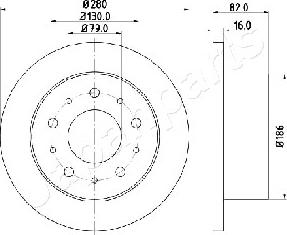 Japanparts DP-0611 - Əyləc Diski furqanavto.az