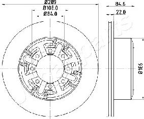 Japanparts DP-0222 - Əyləc Diski furqanavto.az