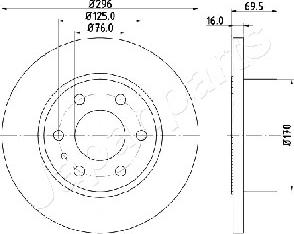 Japanparts DP-0227 - Əyləc Diski furqanavto.az