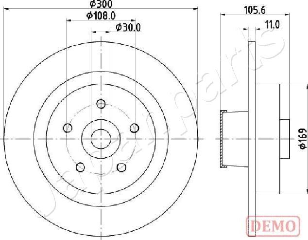 Japanparts DP-0700C - Əyləc Diski furqanavto.az