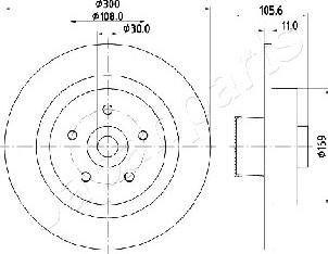 Japanparts DP-0700 - Əyləc Diski furqanavto.az