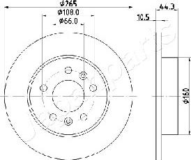 Japanparts DP-0707 - Əyləc Diski furqanavto.az