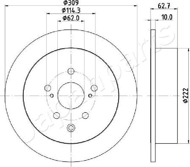 Japanparts DP-268C - Əyləc Diski furqanavto.az