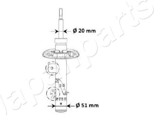 Japanparts MM-00974 - Amortizator furqanavto.az