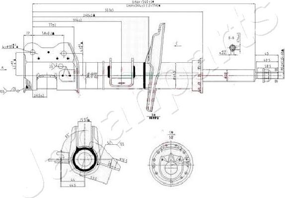 Japanparts MM-00158 - Amortizator furqanavto.az