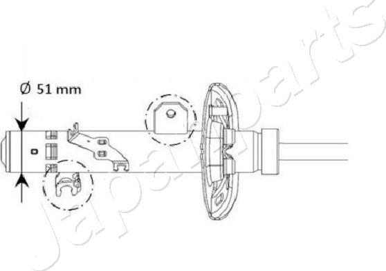 Japanparts MM-01131 - Amortizator furqanavto.az