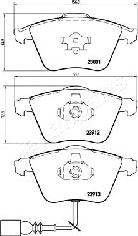 Japanparts PA-0937AF - Əyləc altlığı dəsti, əyləc diski furqanavto.az