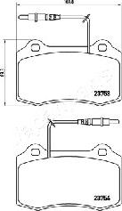 Japanparts PA-0651AF - Əyləc altlığı dəsti, əyləc diski furqanavto.az