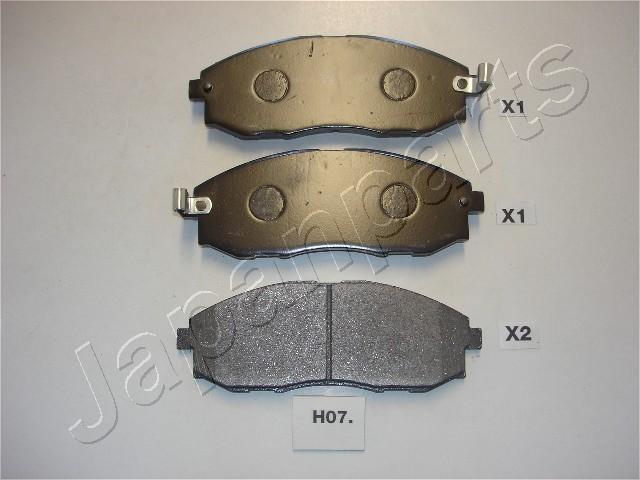 Japanparts PA-H07AF - Əyləc altlığı dəsti, əyləc diski furqanavto.az