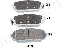 Japanparts PA-H19AF - Əyləc altlığı dəsti, əyləc diski furqanavto.az