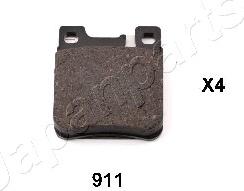 Japanparts PP-911AF - Əyləc altlığı dəsti, əyləc diski furqanavto.az