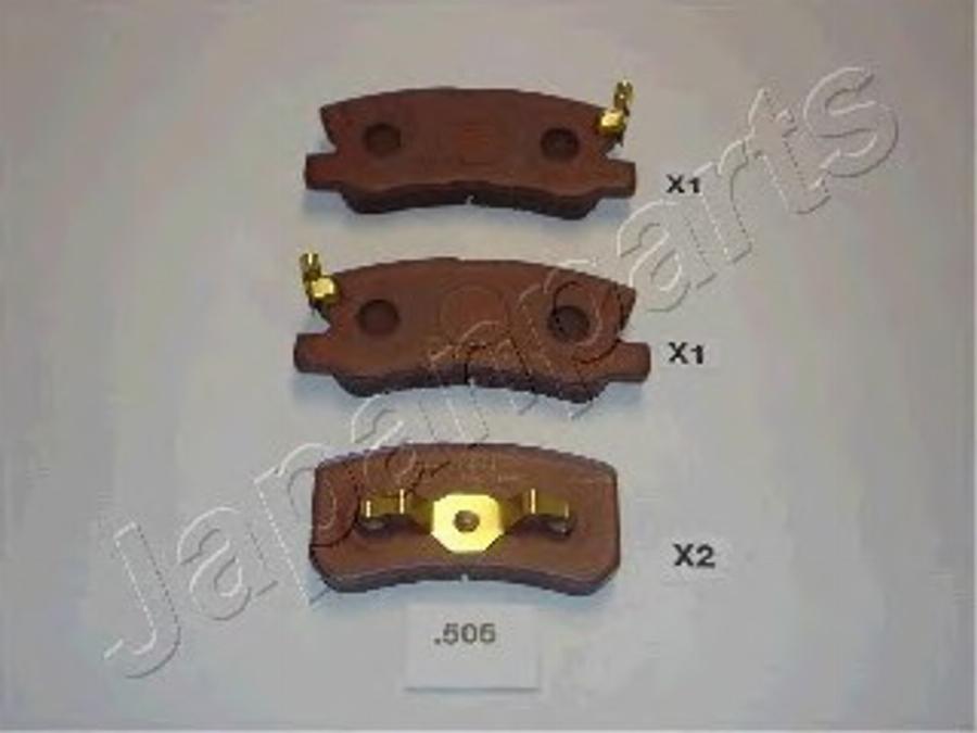 Japanparts PP-505P - Disk əyləc pedləri üçün aksesuar dəsti furqanavto.az