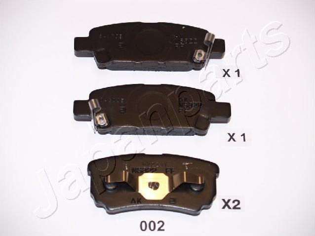 Japanparts PP-002AF - Əyləc altlığı dəsti, əyləc diski furqanavto.az