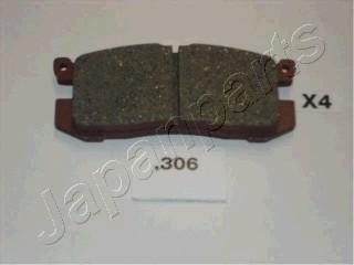 Japanparts PP-306AF - Əyləc altlığı dəsti, əyləc diski furqanavto.az