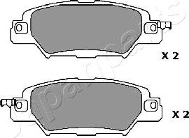 Japanparts PP-318AF - Əyləc altlığı dəsti, əyləc diski furqanavto.az