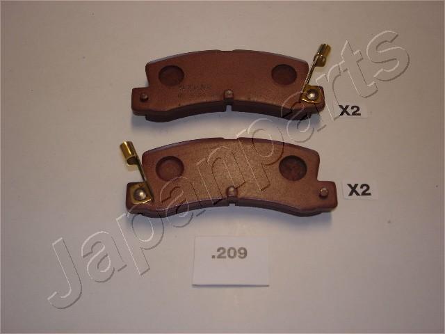 Japanparts PP-209AF - Əyləc altlığı dəsti, əyləc diski furqanavto.az