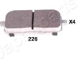 Japanparts PP-226AF - Əyləc altlığı dəsti, əyləc diski furqanavto.az