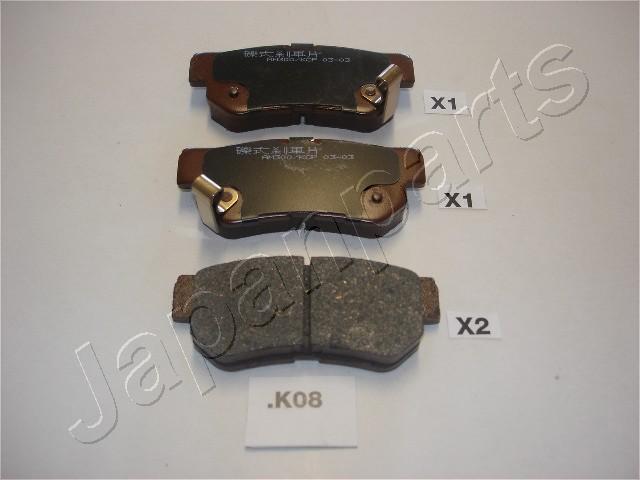 Japanparts PP-K08AF - Əyləc altlığı dəsti, əyləc diski furqanavto.az