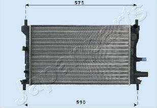 Japanparts RDA053060 - Radiator, mühərrikin soyudulması furqanavto.az