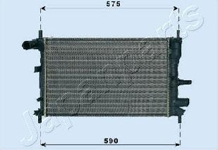 Japanparts RDA053062 - Radiator, mühərrikin soyudulması furqanavto.az