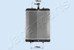 Japanparts RDA033068 - Radiator, mühərrikin soyudulması furqanavto.az