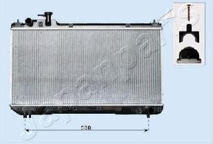 Japanparts RDA153096 - Radiator, mühərrikin soyudulması furqanavto.az