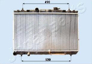 Japanparts RDA283100 - Radiator, mühərrikin soyudulması furqanavto.az