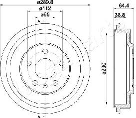 Japanparts TA-0911 - Əyləc barabanı furqanavto.az