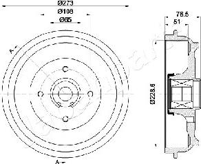 Japanparts TA-0602 - Əyləc barabanı furqanavto.az