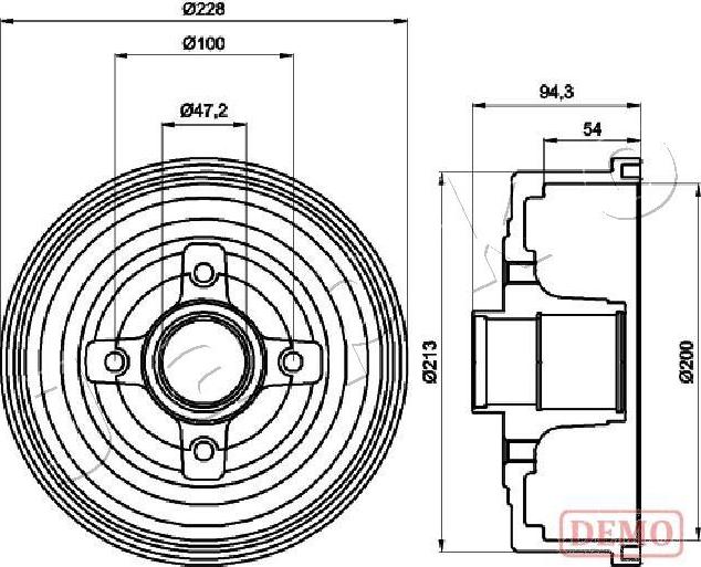 Japko 560412C - Əyləc barabanı furqanavto.az