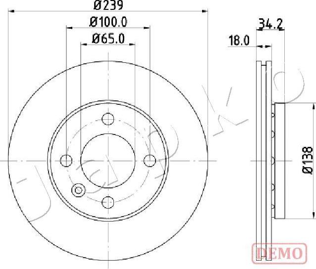 Japko 600952C - Əyləc Diski furqanavto.az