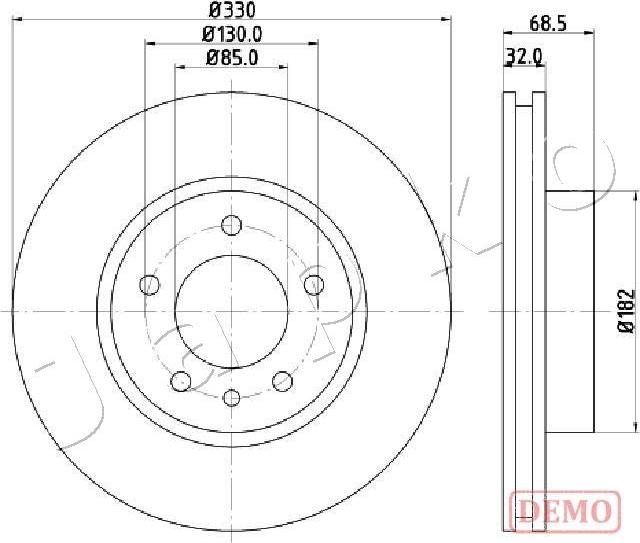 Japko 600957C - Əyləc Diski furqanavto.az