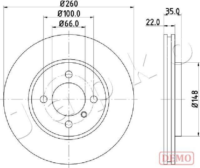 Japko 600158C - Əyləc Diski furqanavto.az