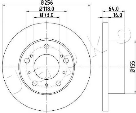 Japko 600267C - Əyləc Diski furqanavto.az