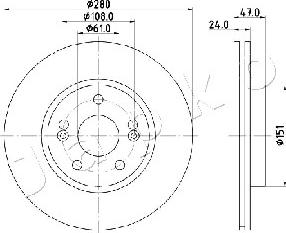 Japko 600711 - Əyləc Diski furqanavto.az