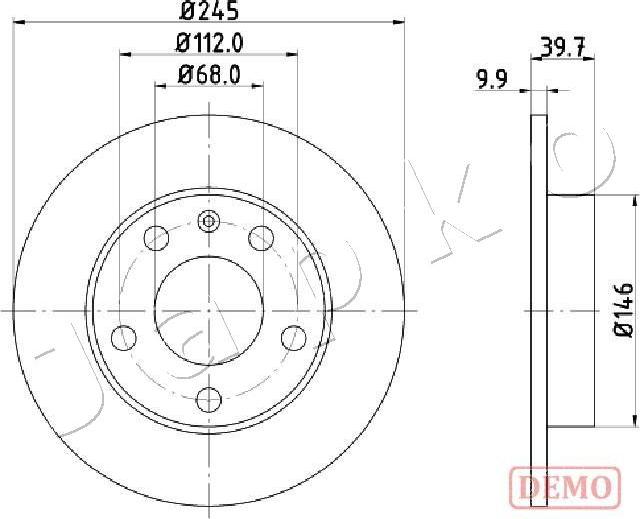 Japko 610929C - Əyləc Diski furqanavto.az