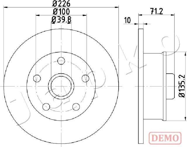 Japko 610923C - Əyləc Diski furqanavto.az