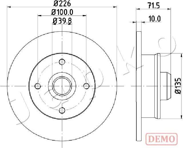 Japko 610922C - Əyləc Diski furqanavto.az