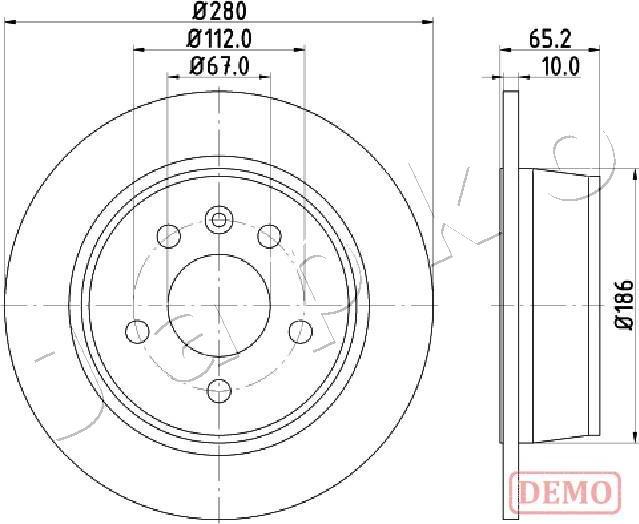 Japko 610530C - Əyləc Diski furqanavto.az