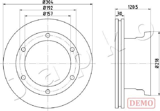 Japko 610529C - Əyləc Diski furqanavto.az