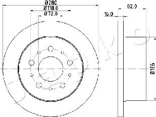 Japko 610609 - Əyləc Diski furqanavto.az