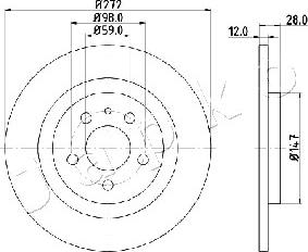 Japko 610606 - Əyləc Diski furqanavto.az