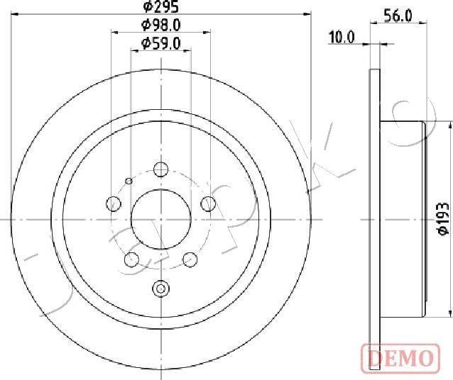 Japko 610608C - Əyləc Diski furqanavto.az