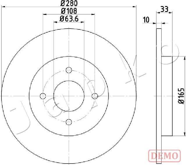 Japko 610304C - Əyləc Diski furqanavto.az