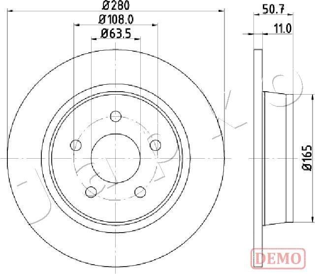 Japko 610302C - Əyləc Diski furqanavto.az